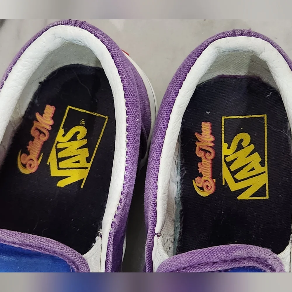 Vans x Pretty Guardians Sailor Moon slip on sneakers kids size 11.5